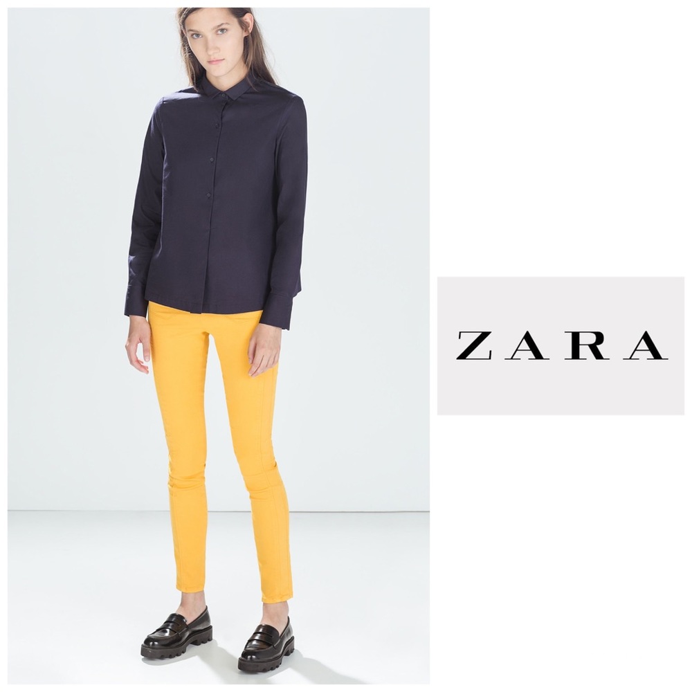 Zara Trafaluc Yellow Jeggings